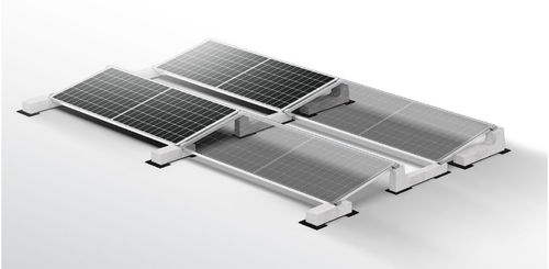 Estrutura de fixação fotovoltaica no solo - Sun Ballst - em concreto