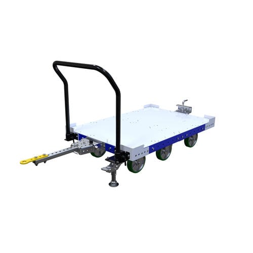 Carrinho de transporte - FQ-0105 - OPEX FACTORY - em aço / com plataforma / porta-paletes