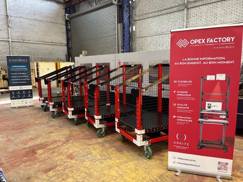 Carrinho para preparação de pedidos - OPEX FACTORY - metálico