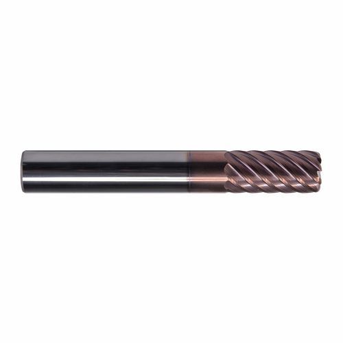 Fresa com hélice irregular - H6 series - DueCi SRL - com raio / toroidal / em carboneto sólido