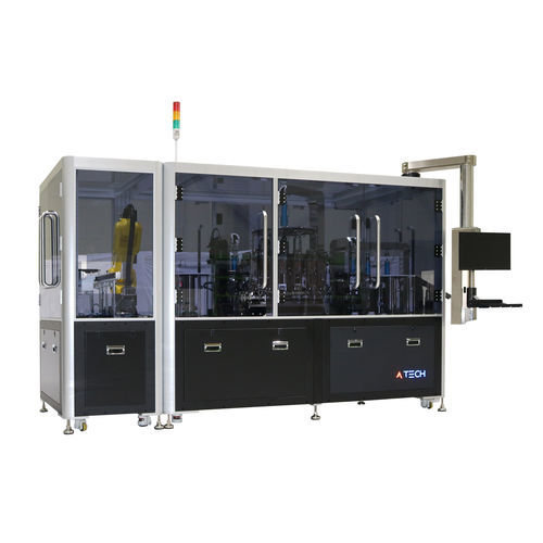 Máquina de inspeção visual -  AB018  - Atech-INC - industrial / para a indústria de cosméticos / automática