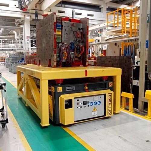 AGV de transporte - SGAI and OMNI Transporter - MORELLO USA - para cargas pesadas / com bateria / com plataforma