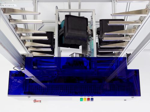 Armazém automático para cassete - FlatStocker - Fabmatics GmbH - para sala limpa