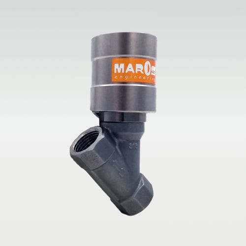 Válvula de pistão - FLUXA Ycxa - MAROS Engineering - com acionamento pneumático / shut-off / com rosca