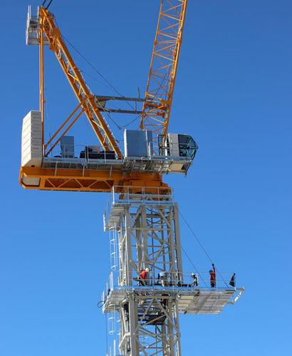 Guindaste montado em caminhão - SL 320 - Gruas Saez - com lança elevatória / para obras / de elevação