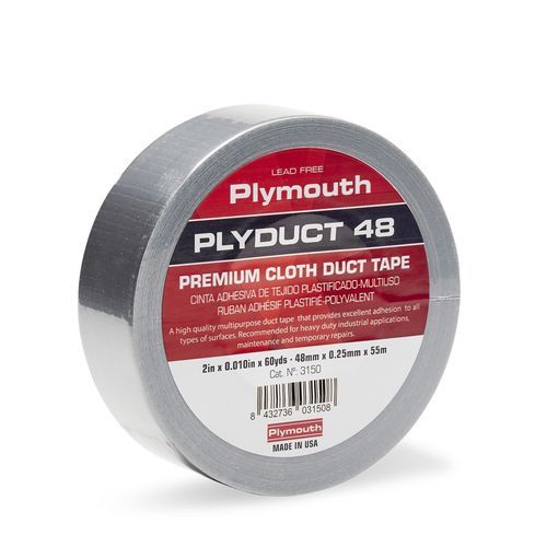 Fita adesiva de fixação - Plyduct 48 - Plymouth Rubber Europa S.A.U. - para reparo / de proteção / em tecido