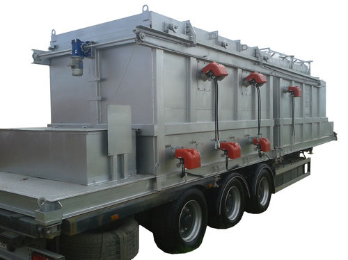 Incinerador para resíduos industriais - С-1000 - FEUPROM - para resíduos hospitalares / com forno rotativo / intermitente