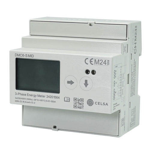 Medidor de energia elétrica trifásico - DMC6-S MID - Celsa Messgeräte GmbH - para trilho DIN / RS-485 / MODBUS