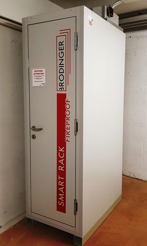 Rack para servidor corta-fogo CF 90 (EI 90) - SMART RACK - Brodinger IT-Sicherheitstechnik e.U. - para centro de dados / de piso