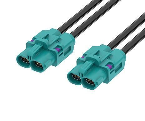 Cabo montado de transmissão de dados - MTP-1J1J-100Z02 - ATTEND Technology Inc. - coaxial / reto / para automóvel