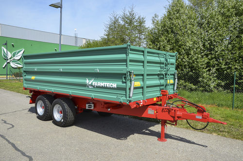 Carreta porta-máquinas - TDK 800	 - Farmtech - prancha / de perfis / com 2 eixos