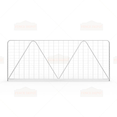 Portão em aço galvanizado - FDF207002 - Fence Depot - em fio metálico / galvanizado