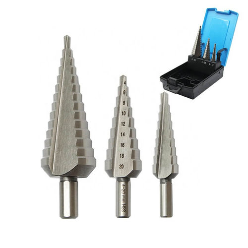 Jogo de brocas inteiriço - Suqian ARES Tools Co., Ltd. - para titânio / HSS / escalonado