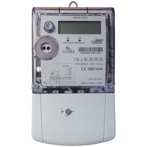 Medidor de energia elétrica monofásico - AD11A.1-14-1 - ADD Grup - para trilho DIN / 50 Hz / RS-485