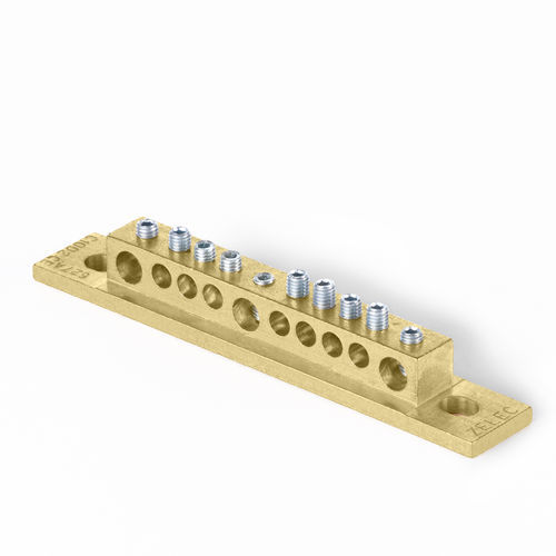 Conector de alimentação elétrica - C10D2 - ZELEC - de roscar / de baixa tensão / em latão