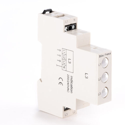Indicador luminoso contínuo - VTM230ACWWW - ZELEC - de LED / em trilho DIN / IEC