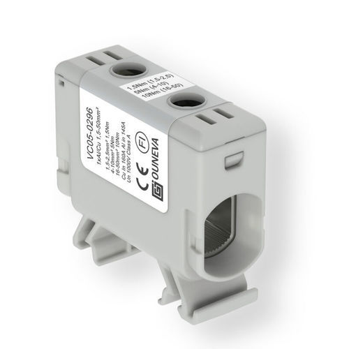 Borne de potência - VC05-0296 - ZELEC - para trilho DIN / com ligação de parafuso / compacto