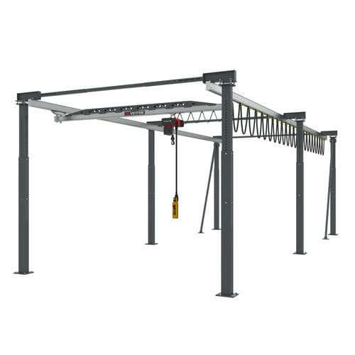 Guindaste de pórtico para trilho - ERGOLINE® - VETTER Krantechnik GmbH - para oficina / de alumínio / leve