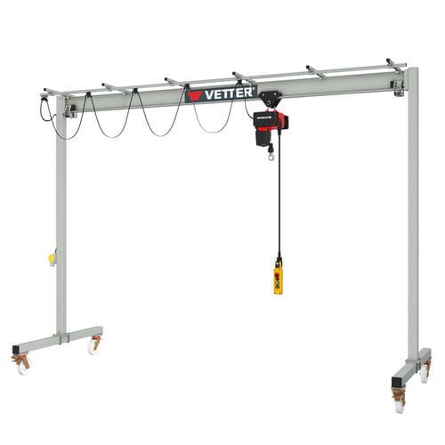 Guindaste de pórtico móvel - PA - VETTER Krantechnik GmbH - para oficina / univiga / elétrico