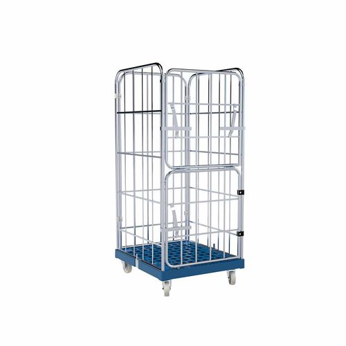 Container aramado com rodas para têxteis - KB4A50101460CS03101 - FEIL rolltainer GmbH - para a indústria alimentícia / com prateleiras / metálico