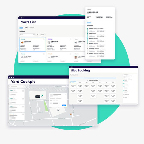 Software de gestão de recursos - Yard Management - myleo / dsc leoquantum GmbH - de gestão de doca / de visualização / de planejamento