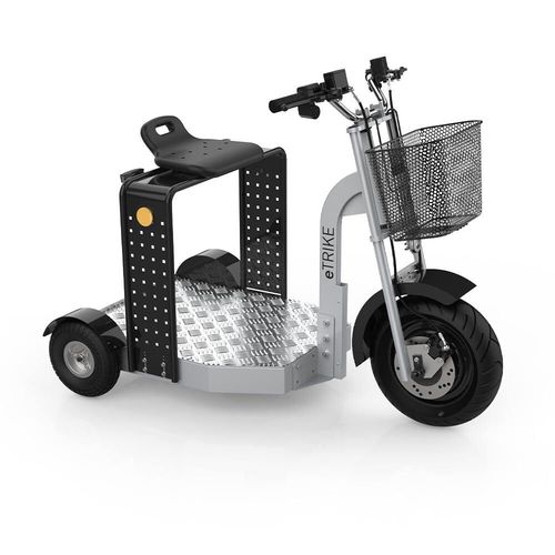 Scooter elétrica para movimentação - eTRIKE - Flowsort BV FATH GmbH - com plataforma