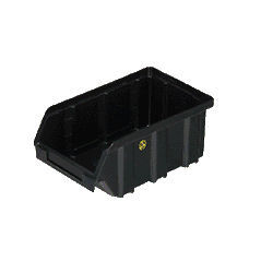Caixa com abertura frontal em material plástico - A-100 ESD - HI-PAS PLASTIK ESYA TIC. VE SAN. LTD. STI - em polipropileno / de armazenamento / empilhável