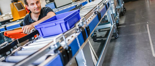 Transportador de rolos - FlexConveyor - GEBHARDT Intralogistics Group - horizontal / modular / para paletes