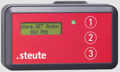 Botão de comando sensível ao toque - RF MAKD 3F-NET - steute Technologies GmbH & Co. KG - IP40 / de resistência a químicos / com iluminação LED