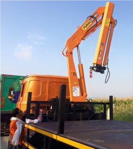 Guindaste de carregamento - Puma Crane LTD.ŞTİ. - montado em caminhão / articulado / dobrável