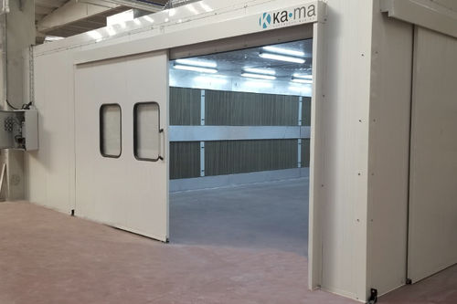 Cabine de pintura fechada - Karabudak Mühendislik Makine İmalat Sanayi Ltd. Şti - para peças de reposição / para a indústria da madeira / com filtro seco