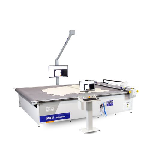 Máquina de corte com faca - Sharp CV - Leather - OTEMAN - Advanced Cutting Technology SAU - para couro / para cassetes histológicos / CNC