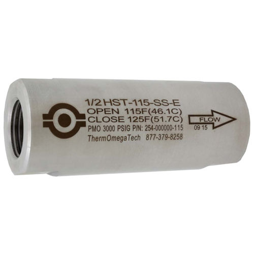 Válvula termostática de controle de temperatura - HST - SOCLEMA - em aço inoxidável / para gás / para líquidos