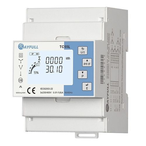 Medidor de energia elétrica multifunções - TC55L - Rayfull Electric Technology(Zhejiang)Co., Ltd. - trifásico / para trilho DIN / RS-485