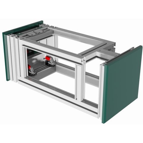 Armação e carcaça para máquina com perfil de alumínio - 521011 - trimat srl