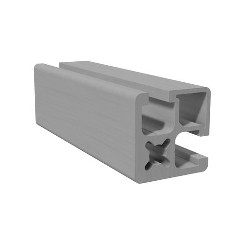 Perfil em alumínio anodizado - B0600 - trimat srl - ranhurado / quadrado / extrudado