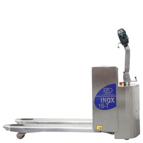 Transpaleteira elétrica - BADA 16-T - BADA MATERIAL HANDLING - de transporte / compacta / em aço inoxidável