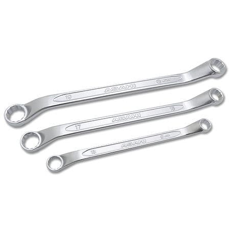 Chave estrela fechada em cromo - OF series - Asahi Metal Industry Co.,Ltd - de cabeças desfasadas / para bidestilação