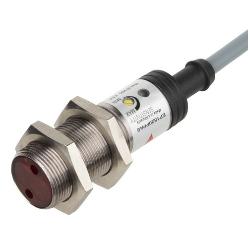 Sensor fotoelétrico retrorreflexivo - EP1820PPAS - Carlo Gavazzi Automation SpA - cilíndrico / polarizado