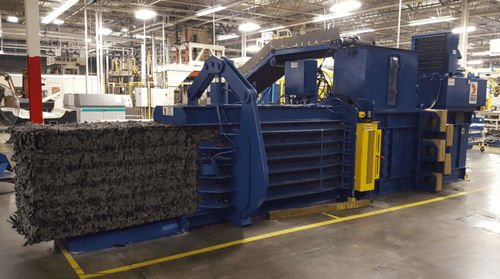 Prensa enfardadeira para têxteis - 29N - American baler - para metais / horizontal / com abertura frontal