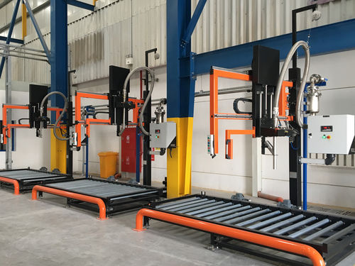 Envasadora de tambores - Cukurova Muhendislik Elektrik Elektronik Mak. San.ve tic. A.S. - automática / IBC / para tambores
