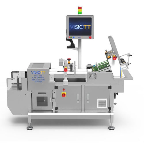 Máquina de serialização para a indústria farmacêutica - FCSS-100 - VISIOTT Teknoloji San. Ve Tic. Ltd. Sti.