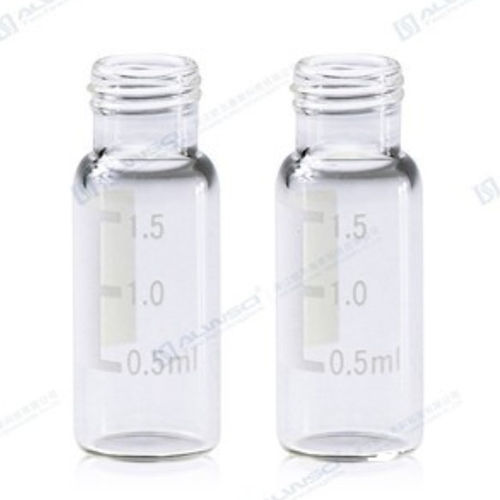 Frasco com fundo plano - ALWSCI® - Zhejiang Alwsci Technologies Co., Ltd. - em vidro borossilicato / em vidro transparente / para laboratório