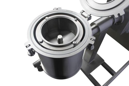 Peneira granulométrica centrífuga - Hanningfield Process Systems Ltd. - de tela metálica / para produtos em pó / em aço inoxidável