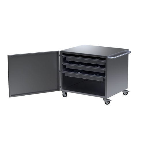 Armário de acondicionamento - Strikebox Innovations limited - com rodízios / com gavetas / de líquidos