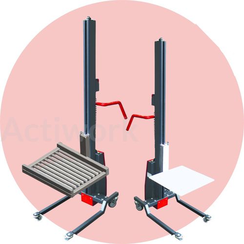 Miniempilhadeira patolada elétrica - AF series - ACTIWORK - para operador a pé / de elevação / compacta
