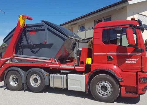 Caçamba basculante metálica - Decker-Containerbau GmbH & Co. KG - para resíduos / aberta