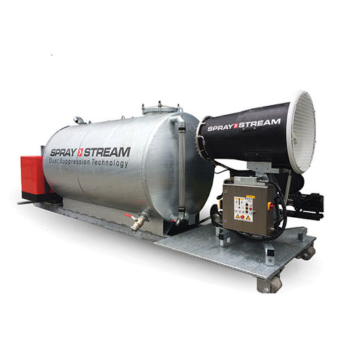 Canhão aspersor para redução de poeiras - Hakenmobil - Aquaco GmbH
