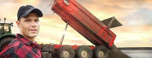 Carreta com caçamba - Maxxim - BV Beco - para equipamento industrial / de obras / com 2 eixos