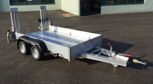 Carreta porta-máquinas - FLY 35 Base - DEFINITIVE CLM SRL - para equipamento industrial / de obras / com 2 eixos